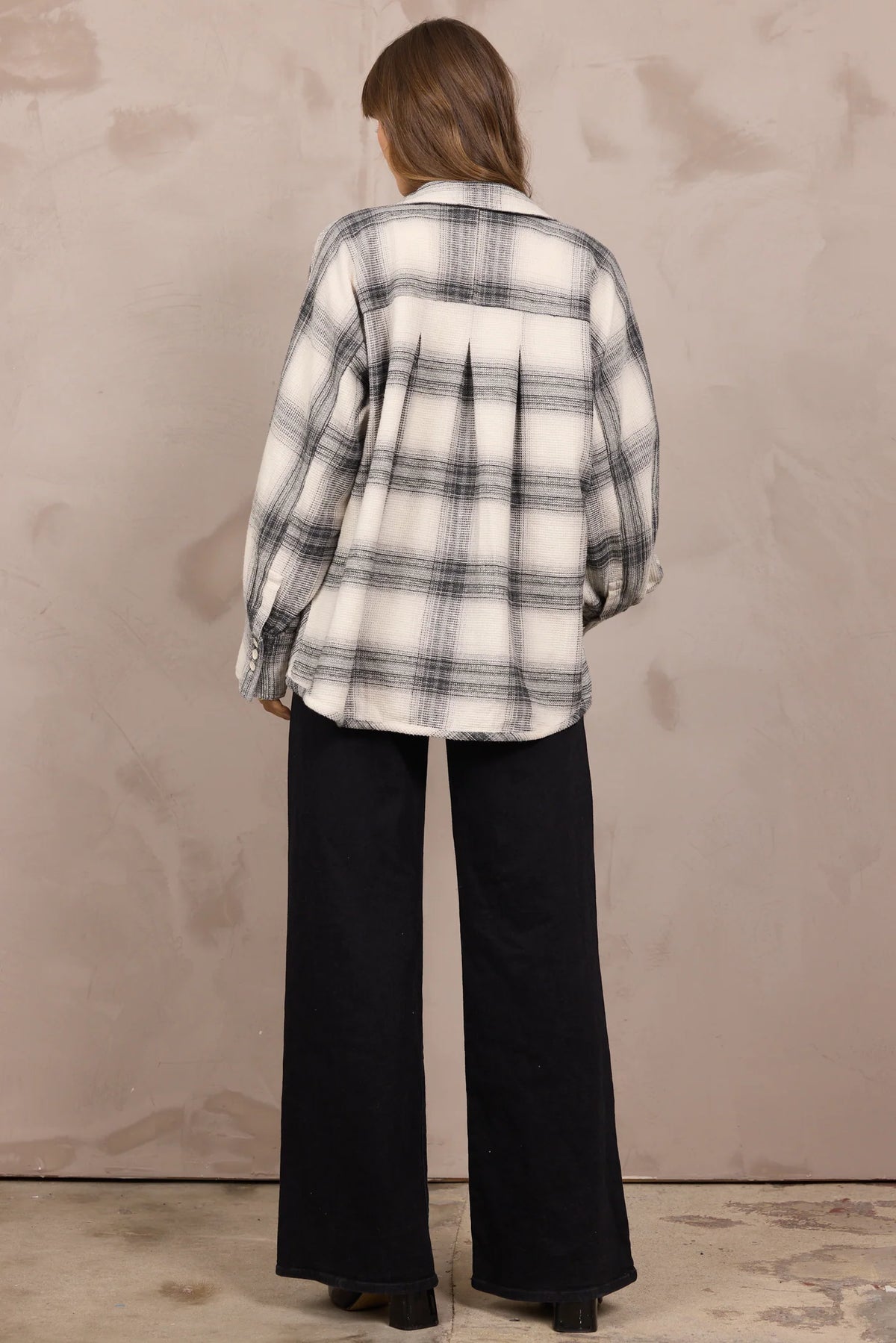 Waffle Button Up