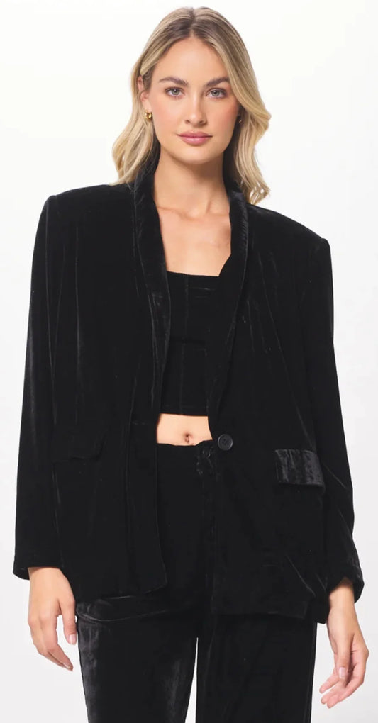 Black Velvet Blazer