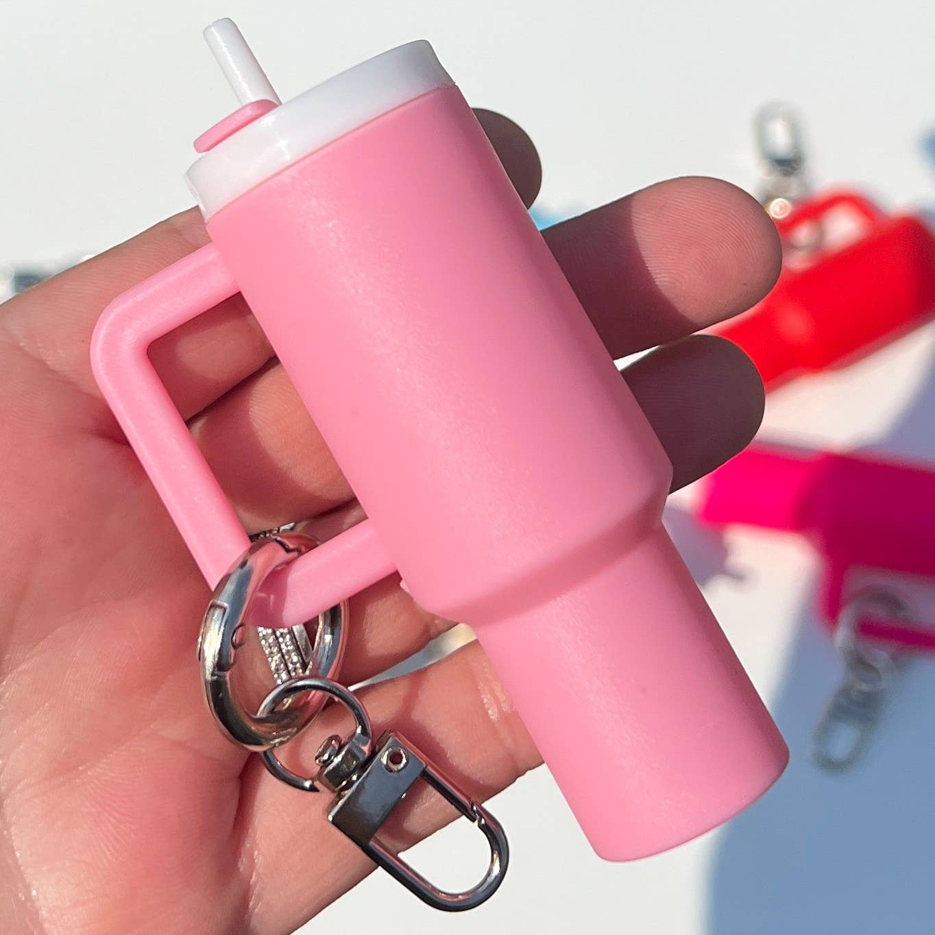 Mini Tumbler Keychain Chapstick Holder