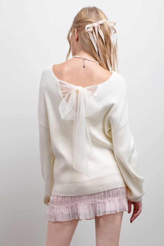 Back Bow Sweater