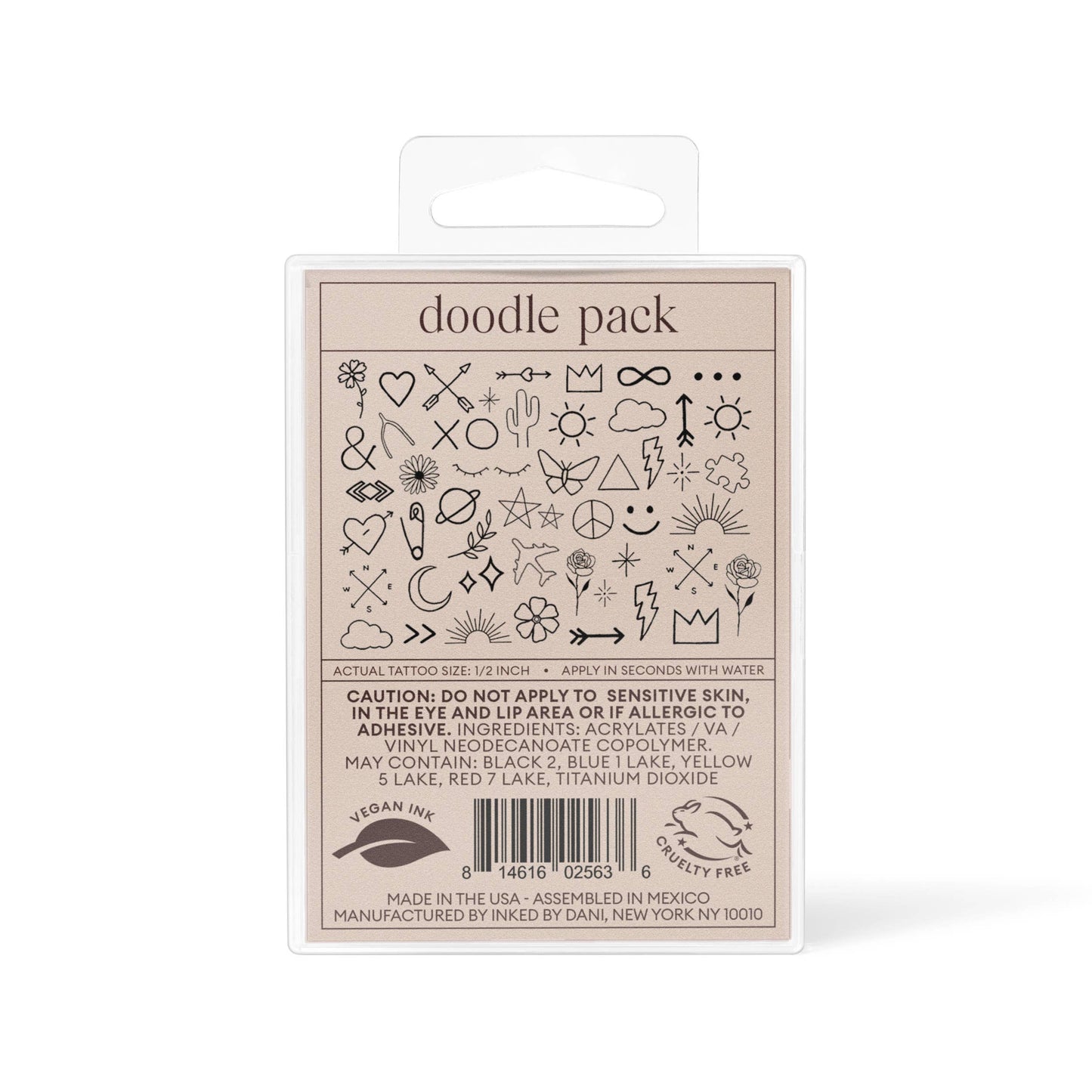 Doodle Temporary Tattoo Pack