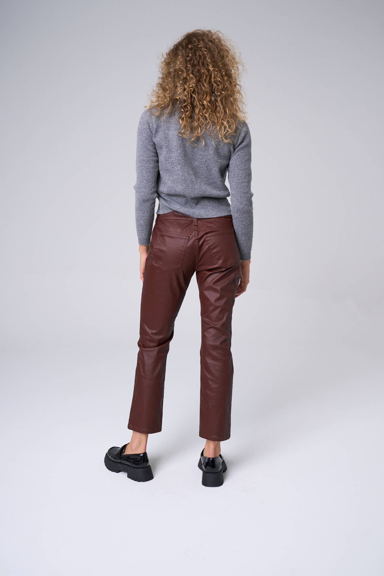 Berry Slim Straight Coated Jeans