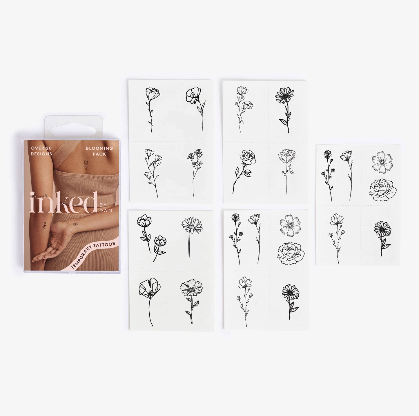 Blooming Temporary Tattoo Pack