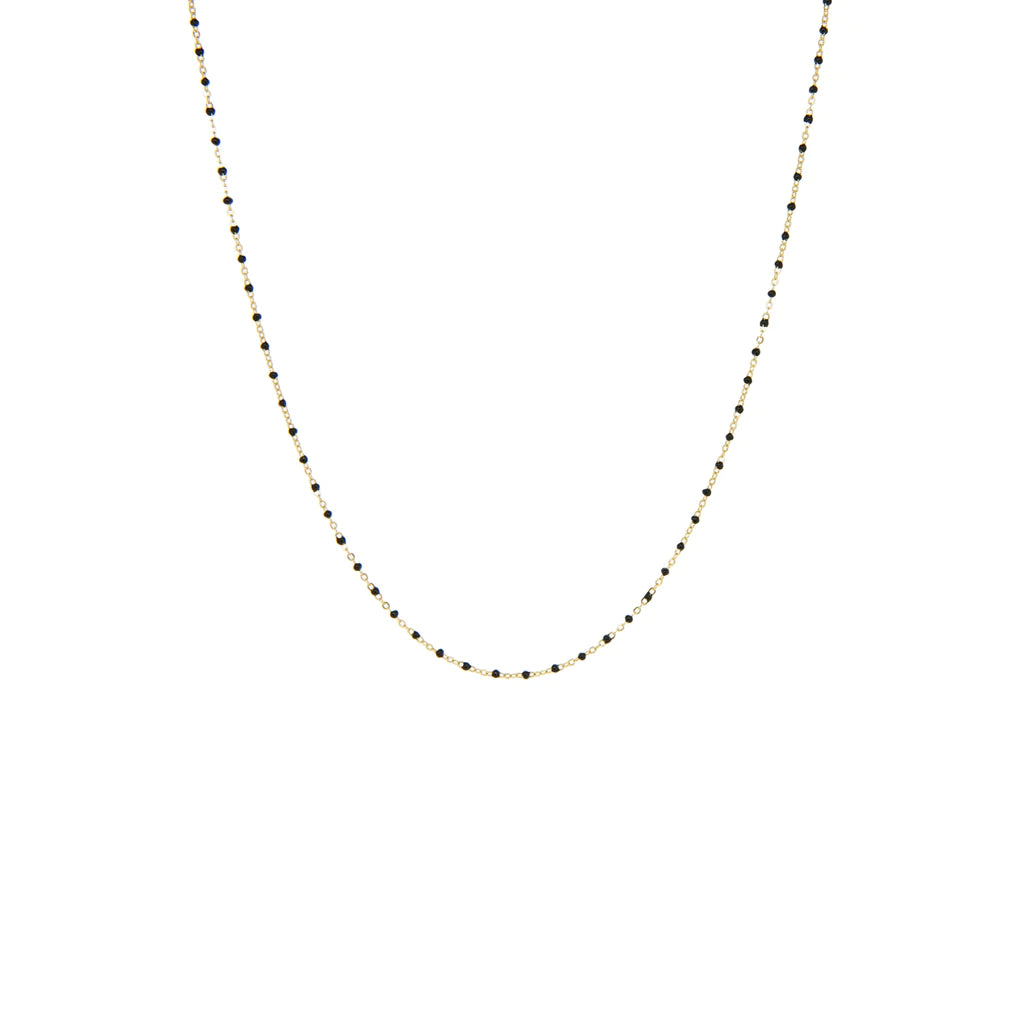 Gold Plated Delicate Stone Beaded Necklace