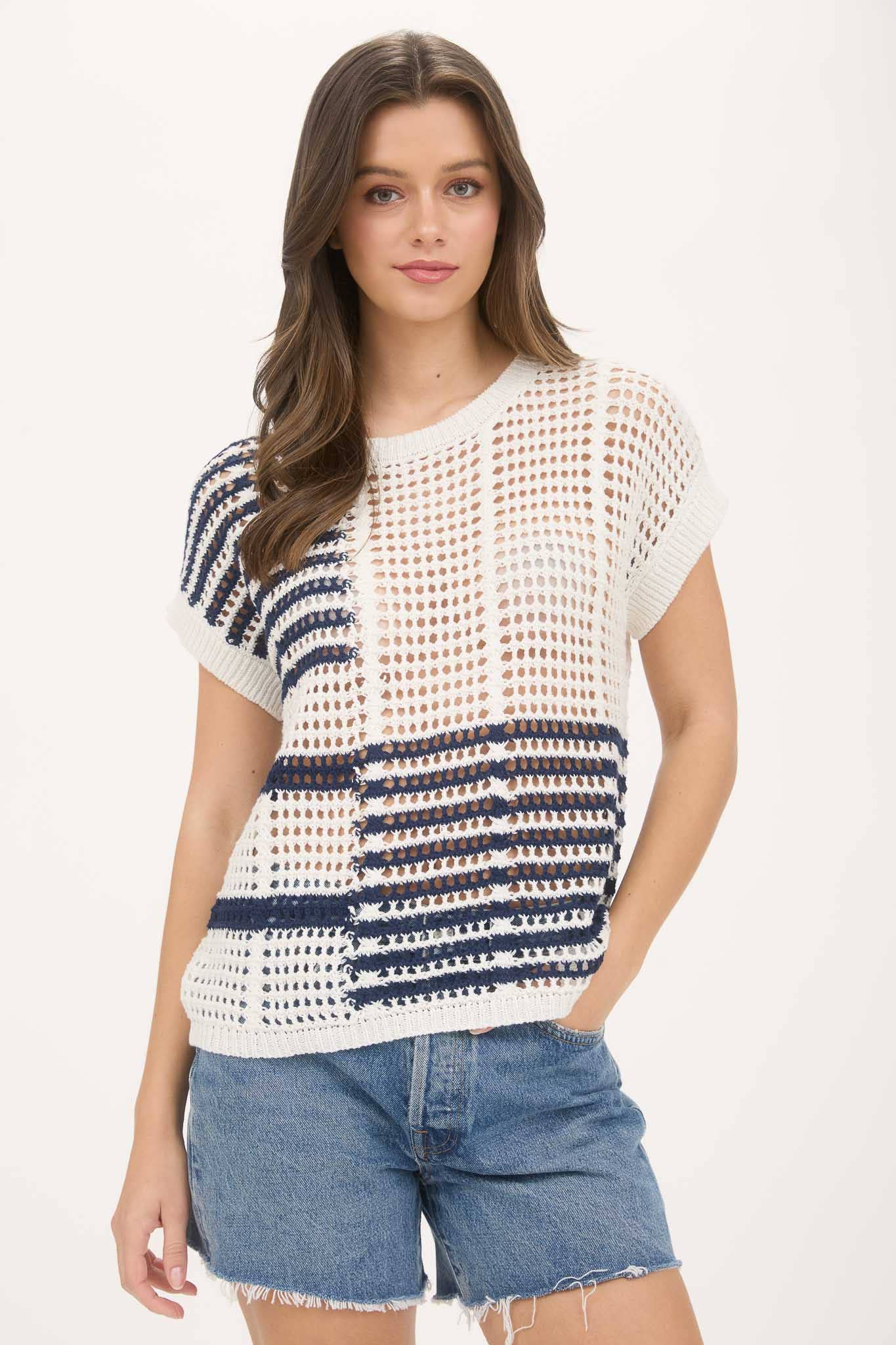 Crochet Knit Top