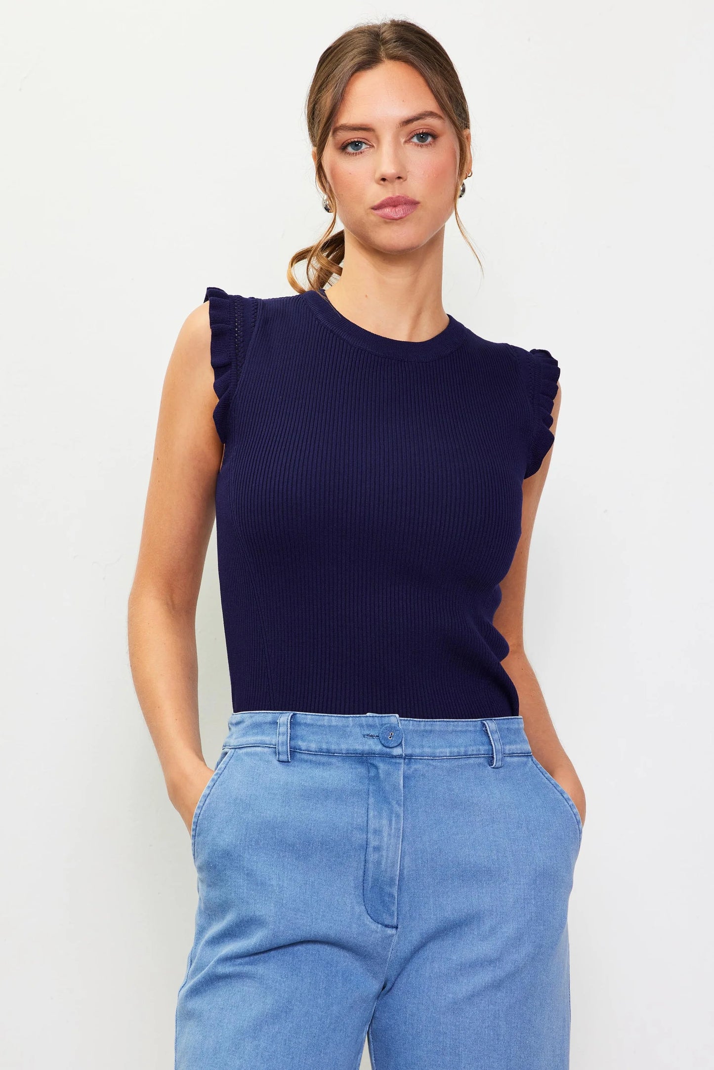 Ruffle Short Sleeve Top