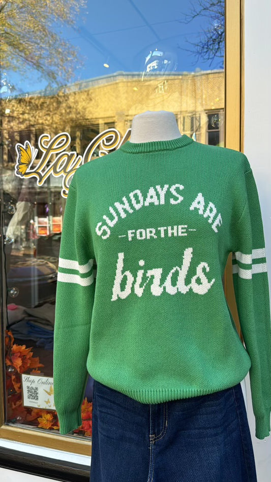 Sundays Are For The Birds Eagles Knit Sweater