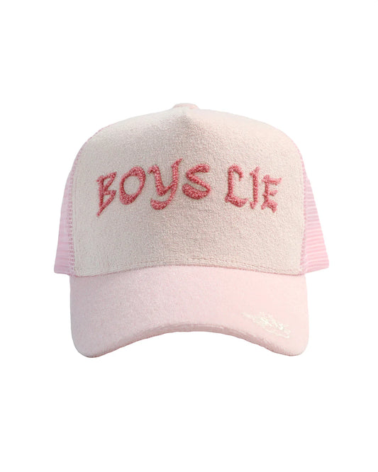 Boy's Lie Pastel Me Terry Trucker Hat