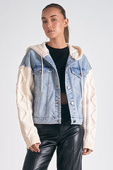 Amelia Denim Sweater Jacket