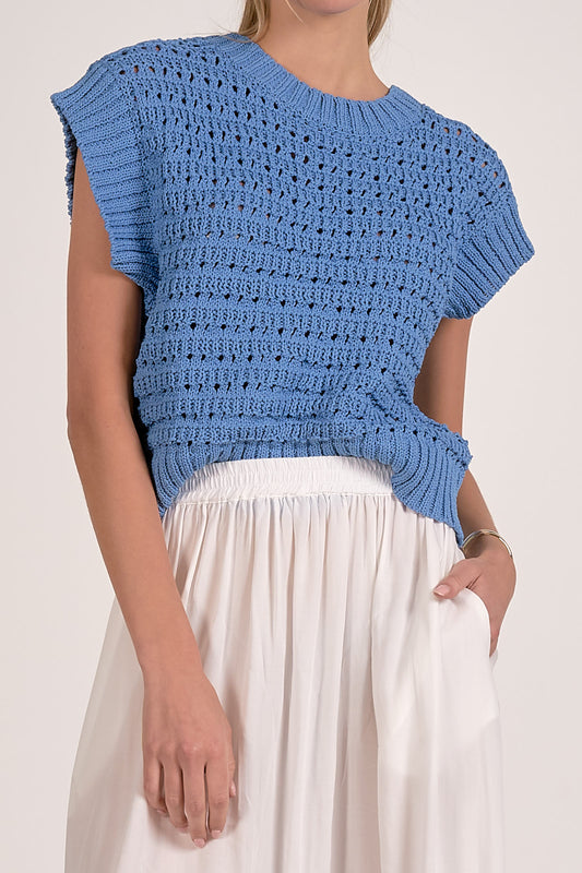 Stacey Open Knit Sweater