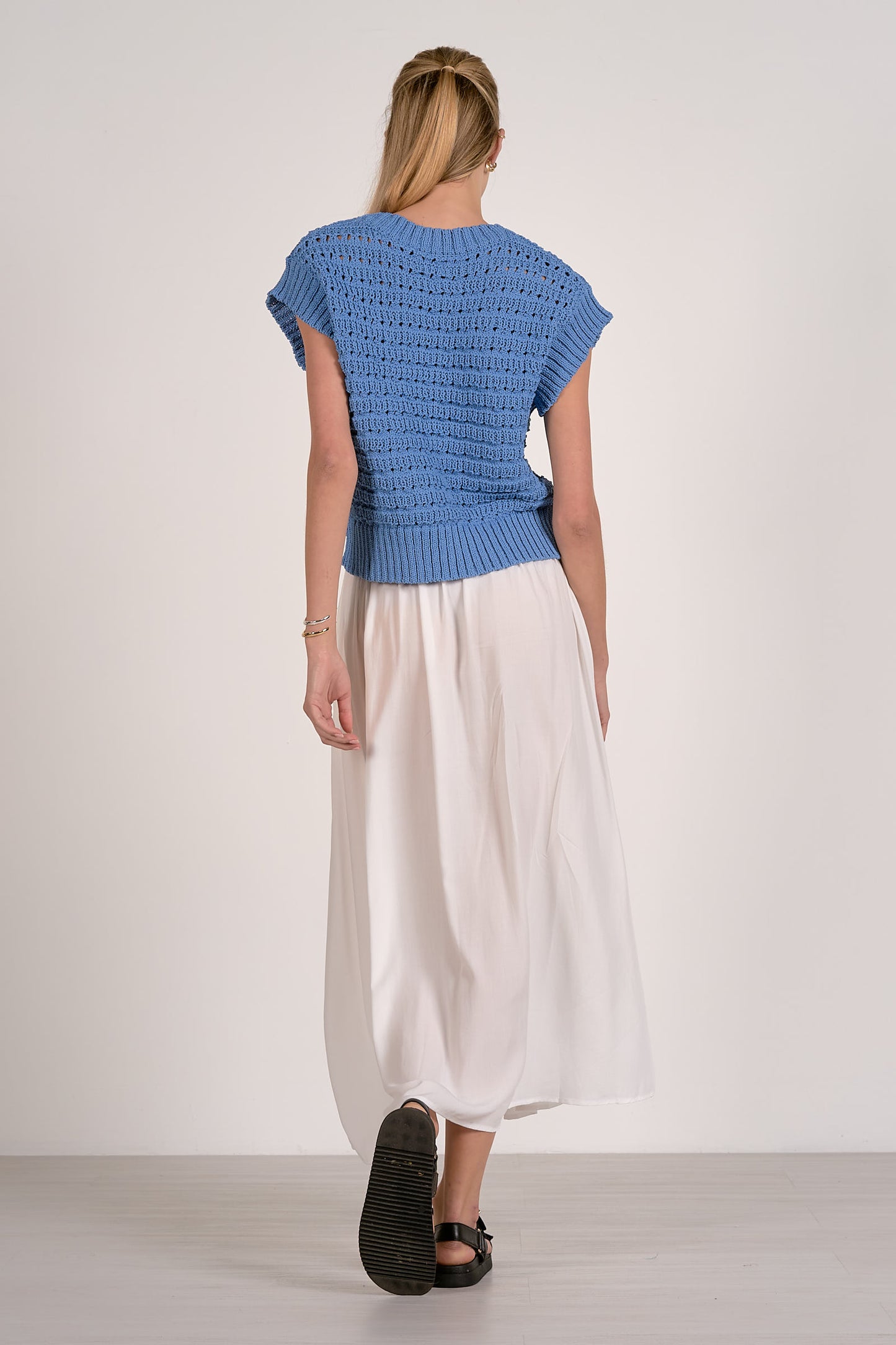 Stacey Open Knit Sweater