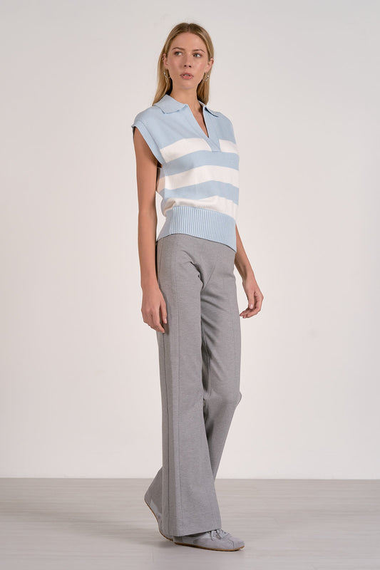 Stripe Collar Sweater