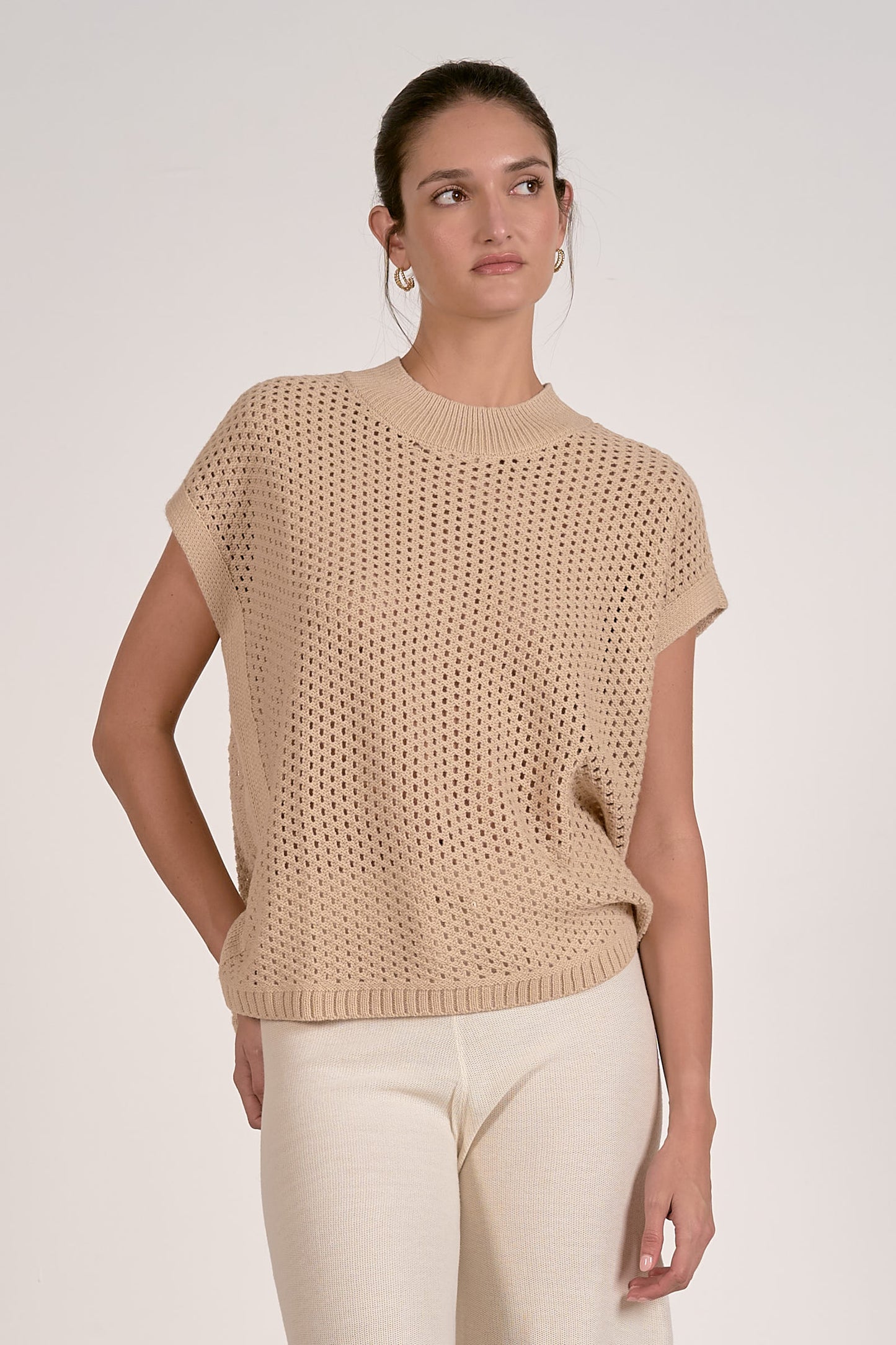 Stacey Open Knit Sweater