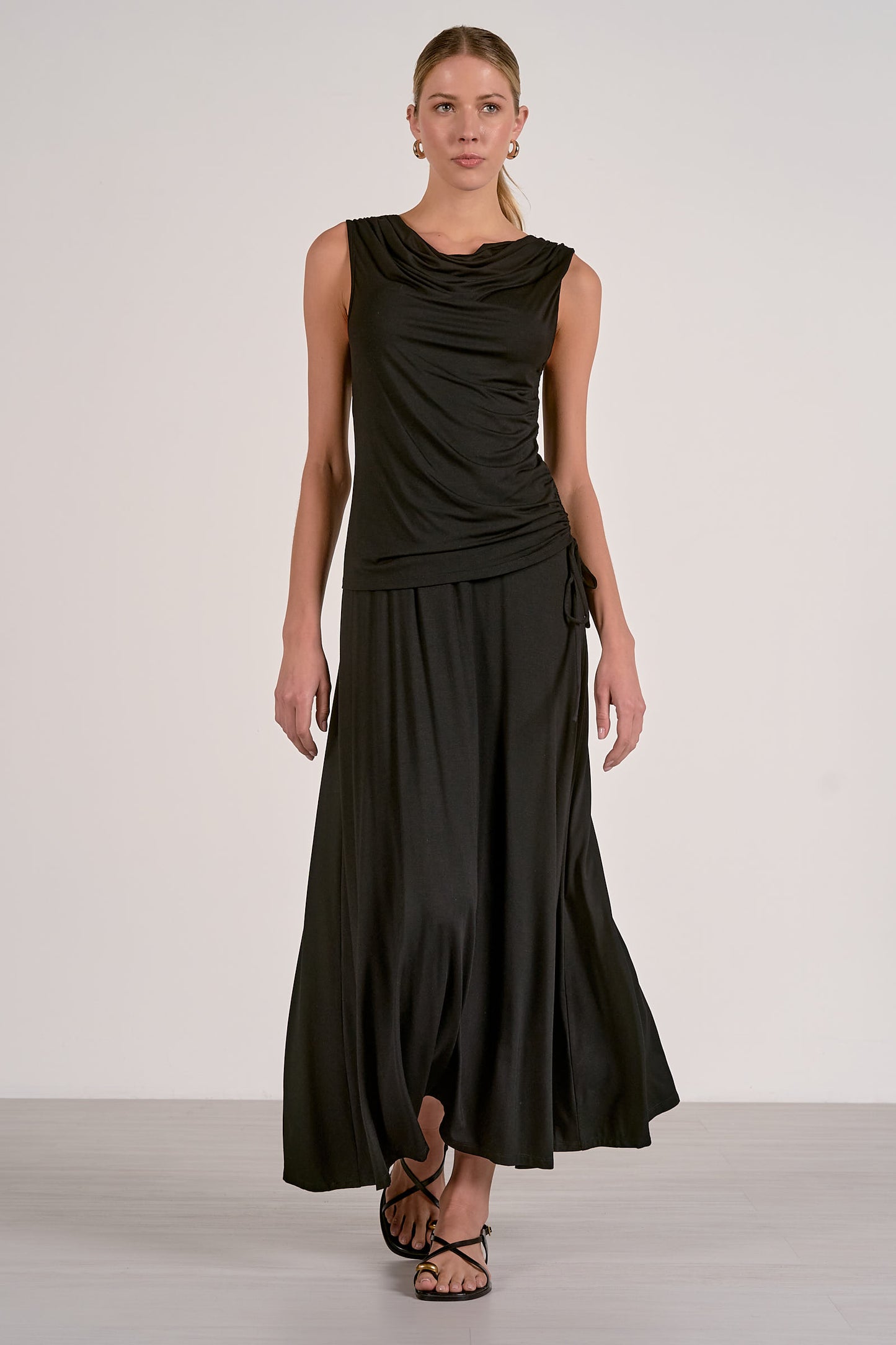 Cap Sleeve Drape Top