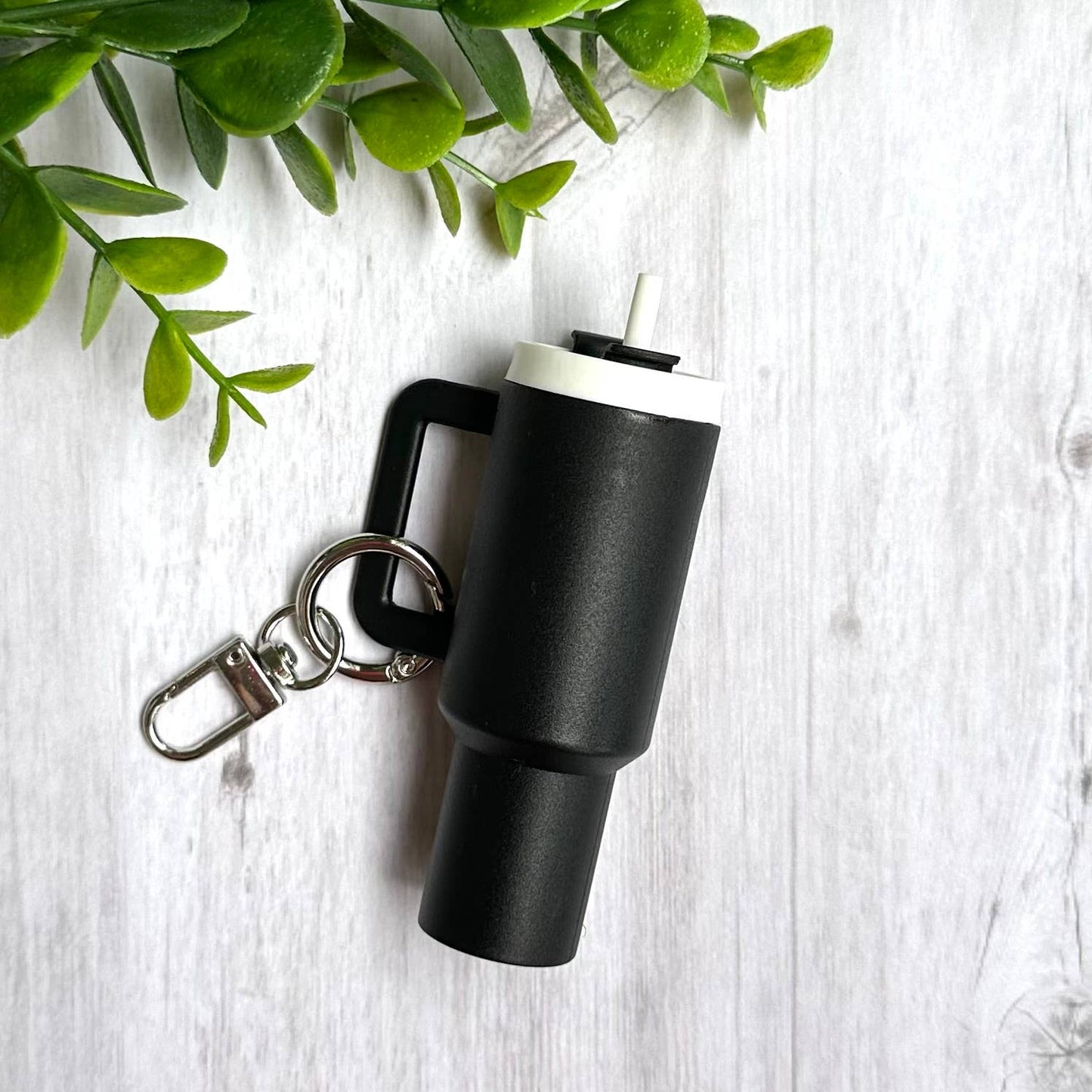 Mini Tumbler Keychain Carry Storage Container Black