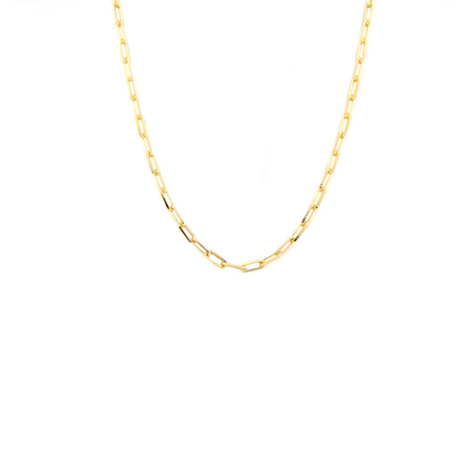 Gold plated 18" small link necklace