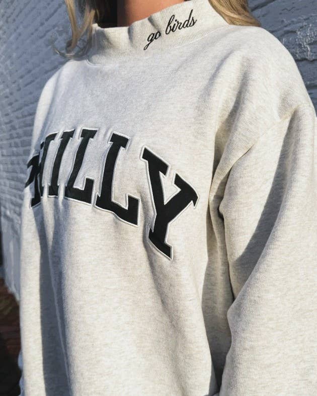 PHILLY Go Birds Mock  Sweatshirt