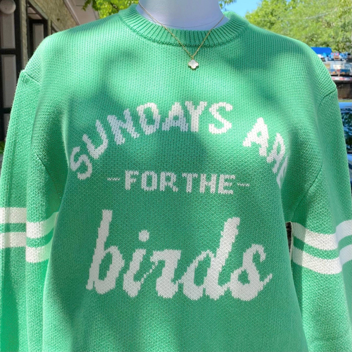 Sundays Are For The Birds Eagles Knit Sweater