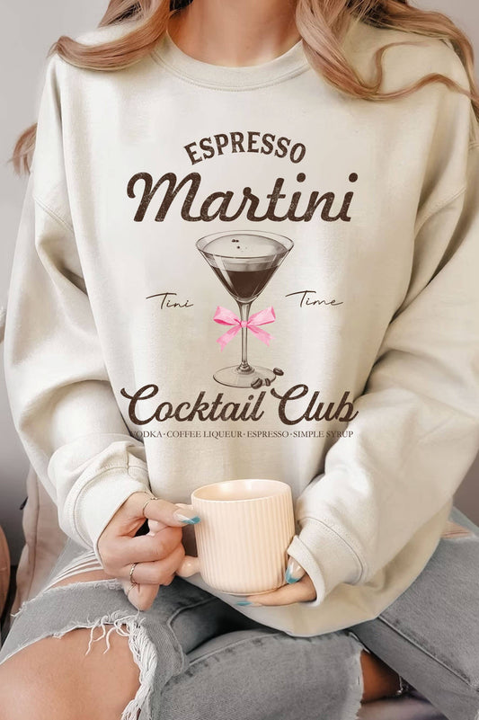 Espresso Martini Ribbon Sweatshirt