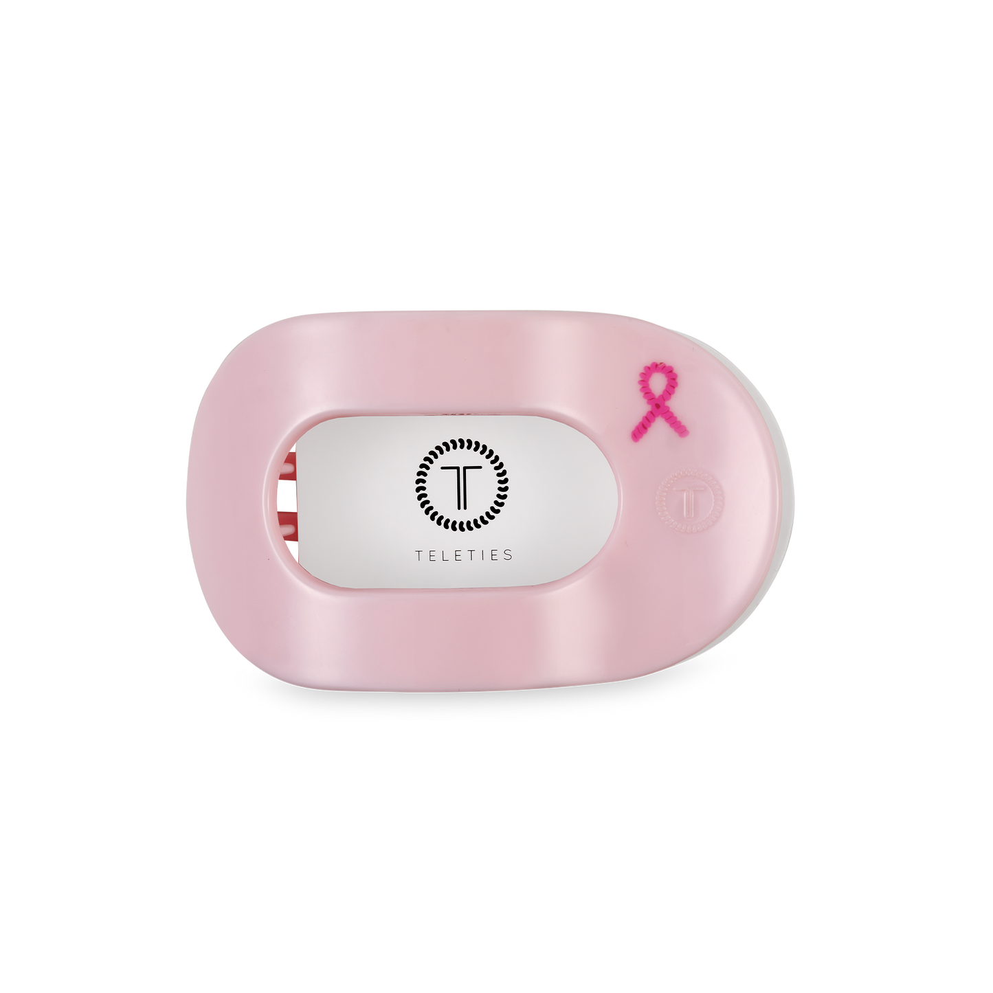 Flat Round Hair Clip | Small | Pink Ribbon Power