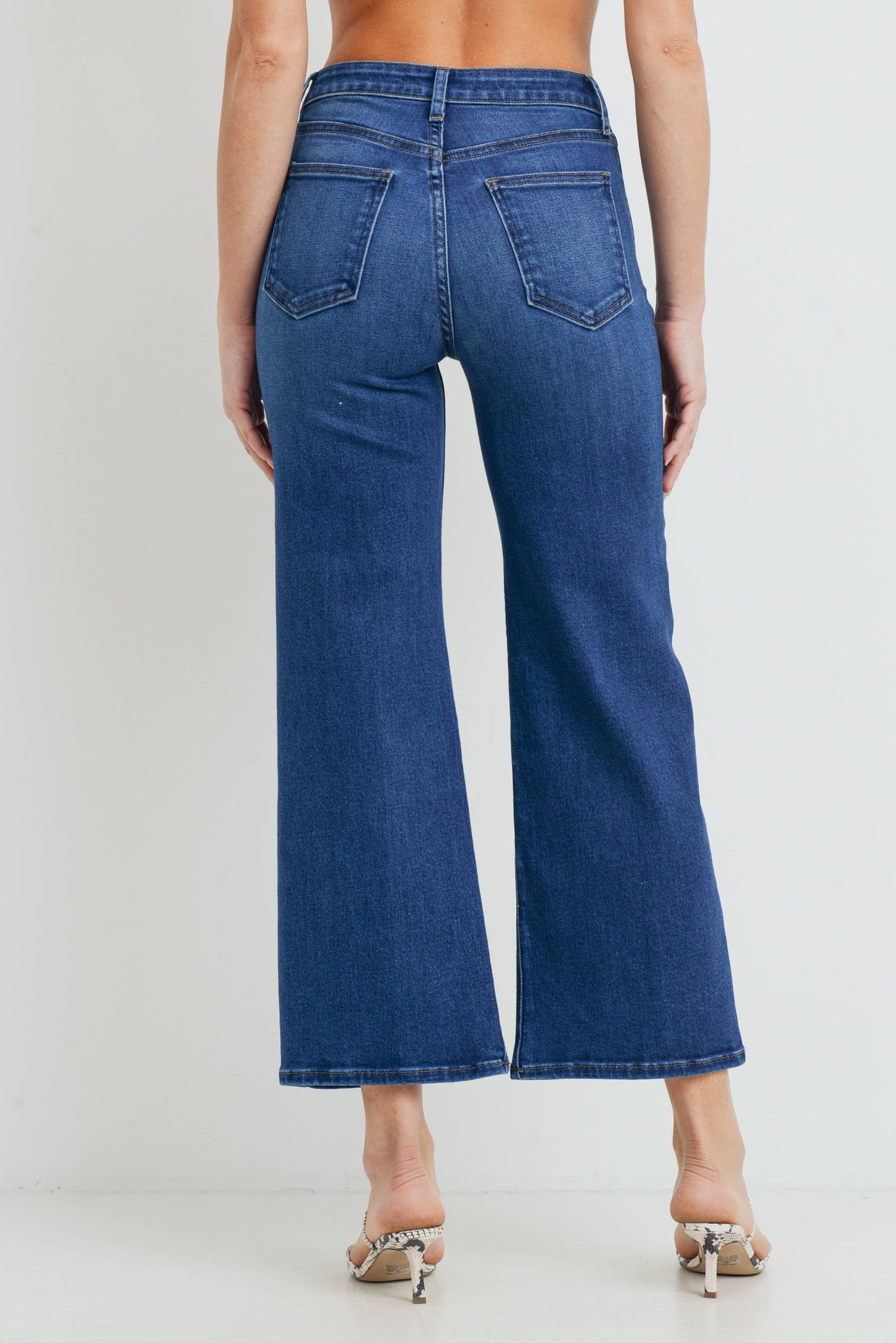 The Classic Dark Wide Leg Denim