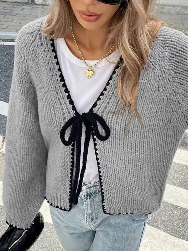 Tie Front Sweater