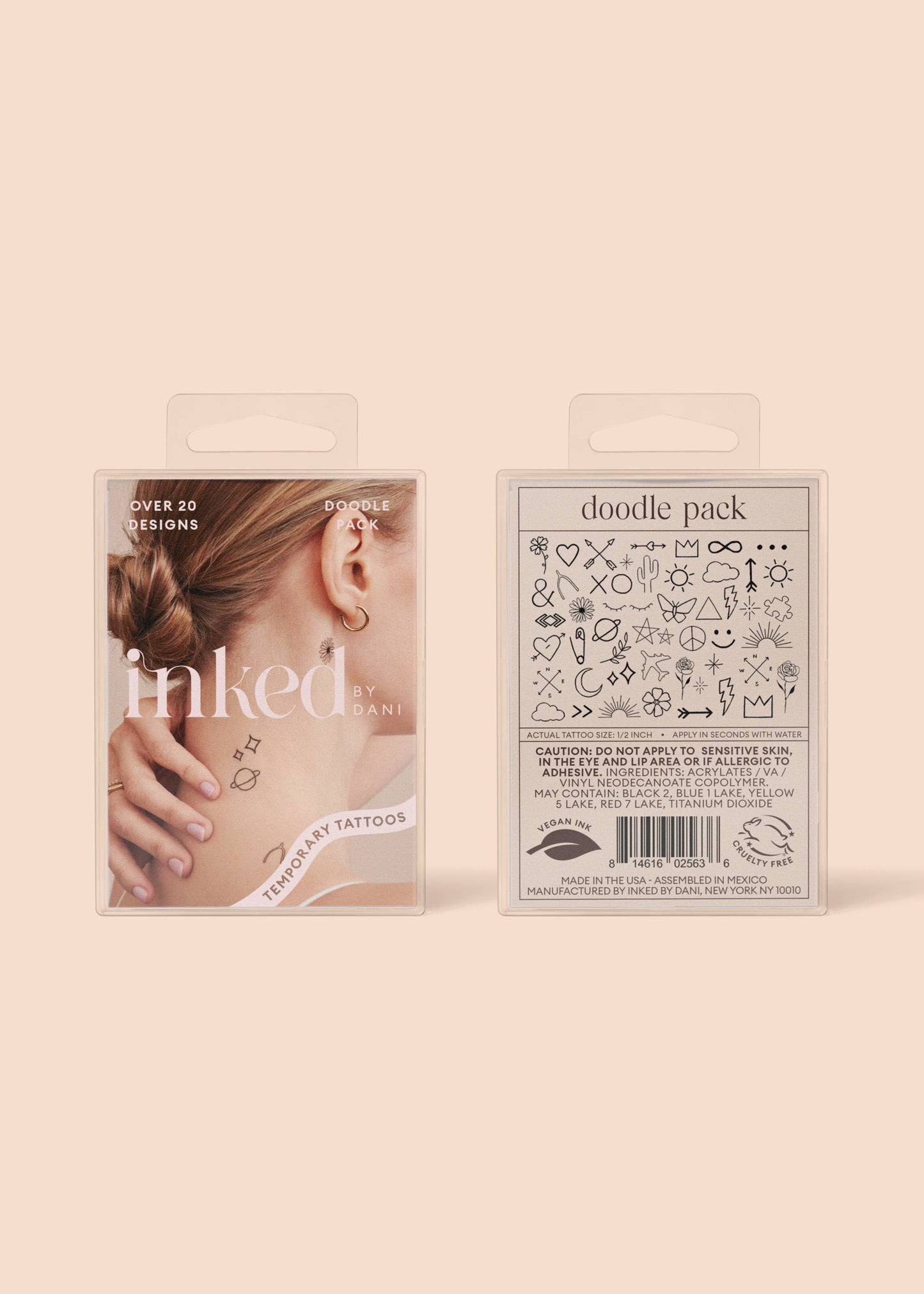 Doodle Temporary Tattoo Pack