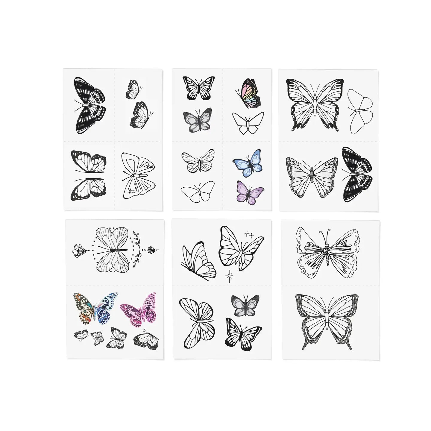 Butterfly Dreams Temporary Tattoo Pack