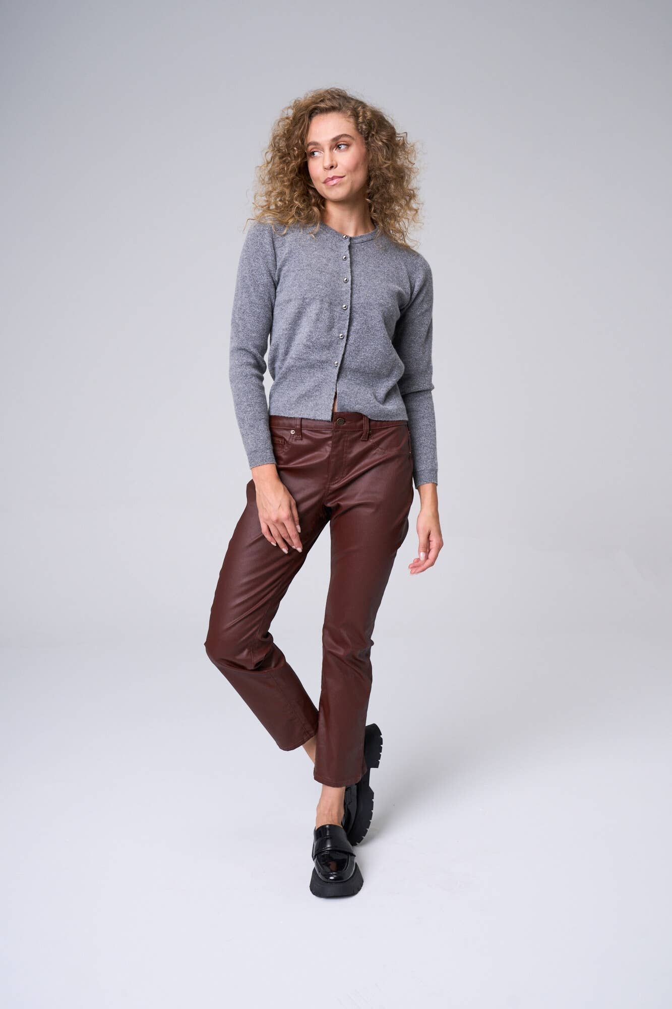 Berry Slim Straight Coated Jeans