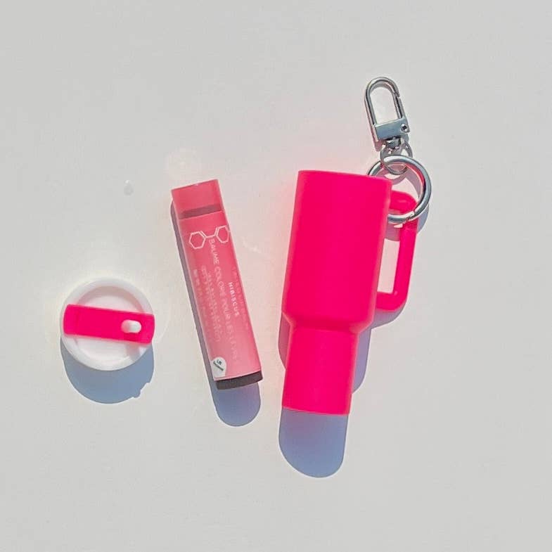 Mini Tumbler Keychain Chapstick Holder