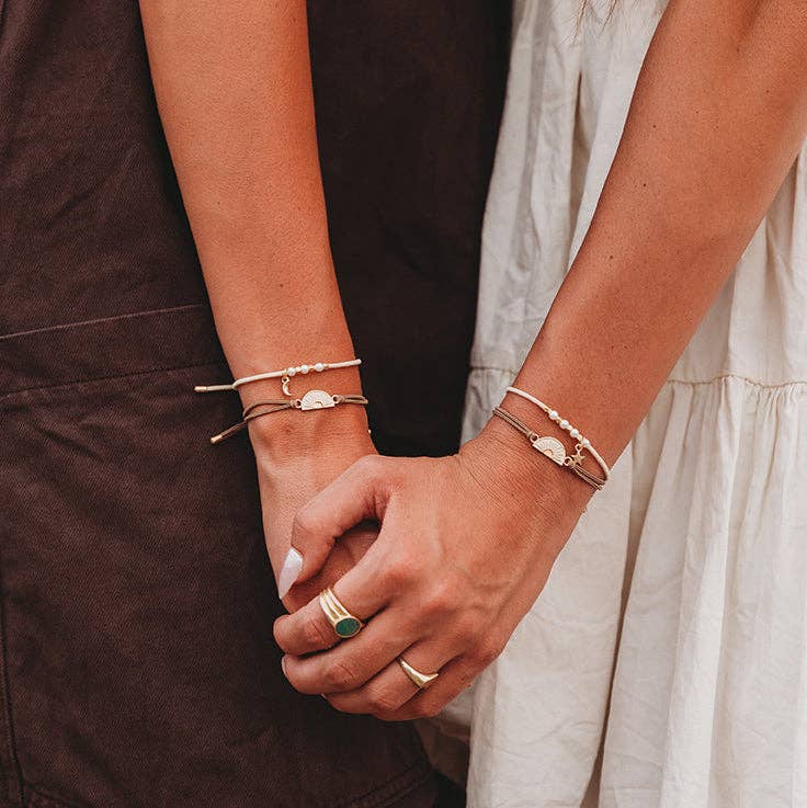 "Forever Friends" Neutral Sun Friendship Hair Tie Bracelets