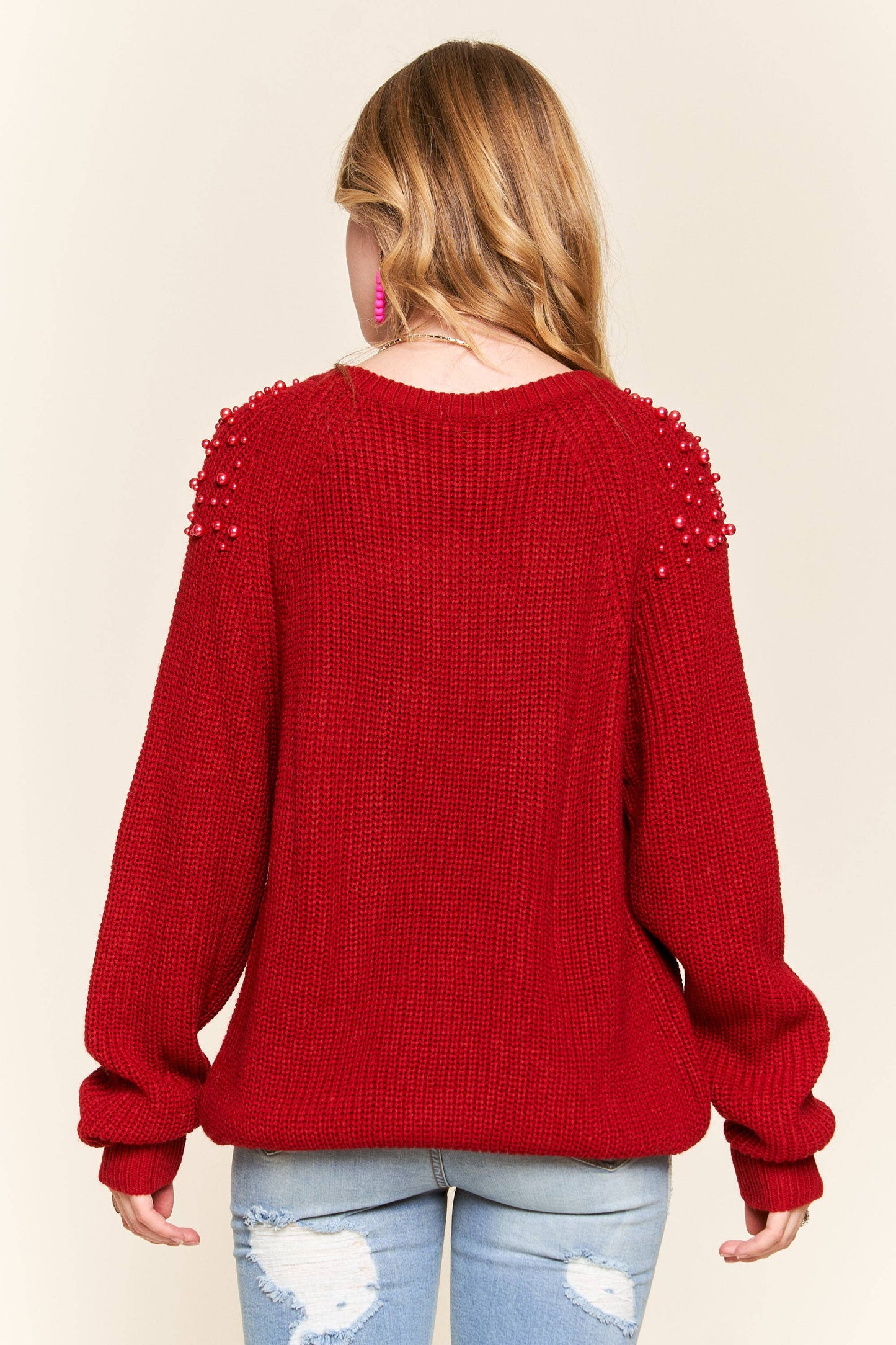 Pearl Accent Sweater