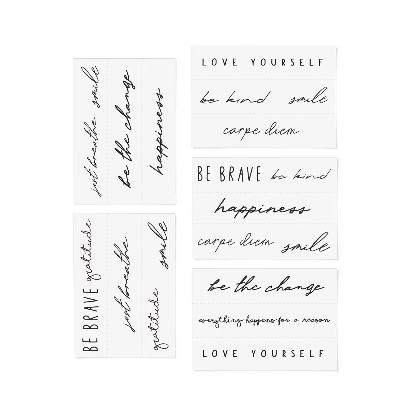 Self Love Temporary Tattoo Pack