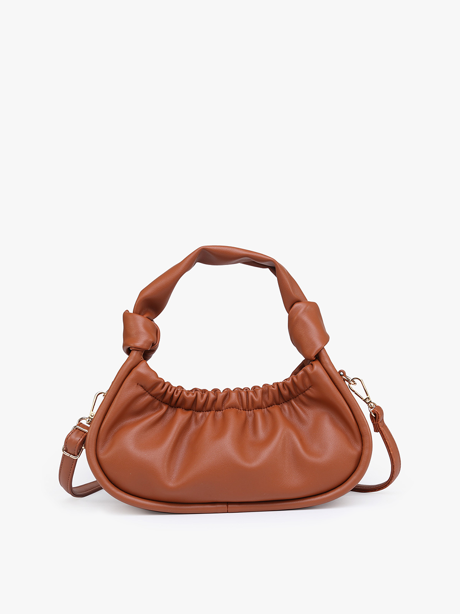 Koi Baguette Shoulder Bag w/ Knotted Handles