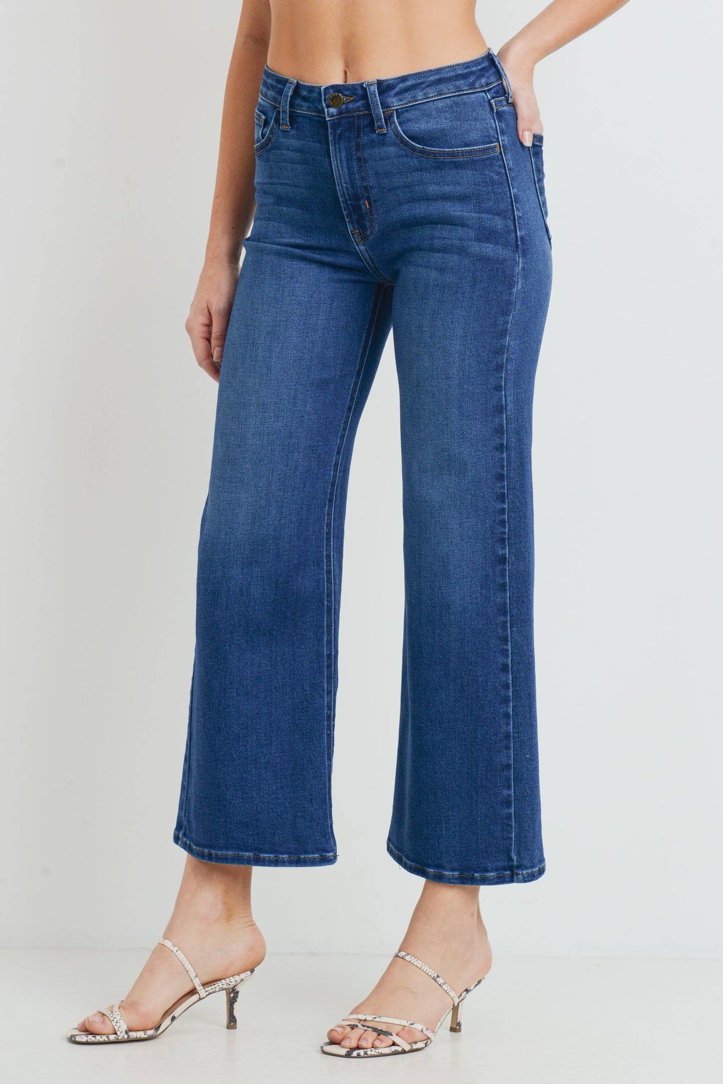 The Classic Dark Wide Leg Denim