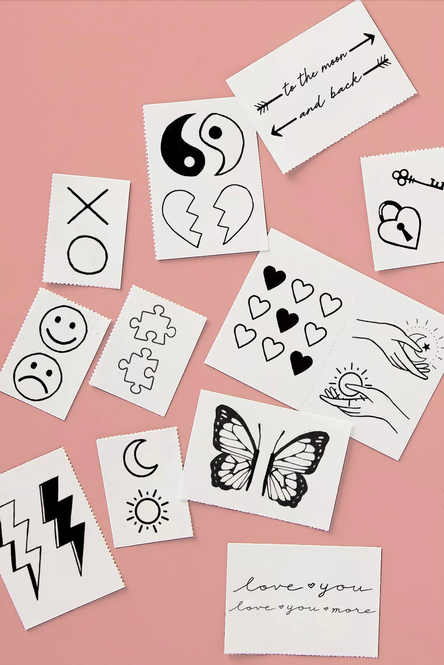 Two of A Kind Temporary Tattoo Pack