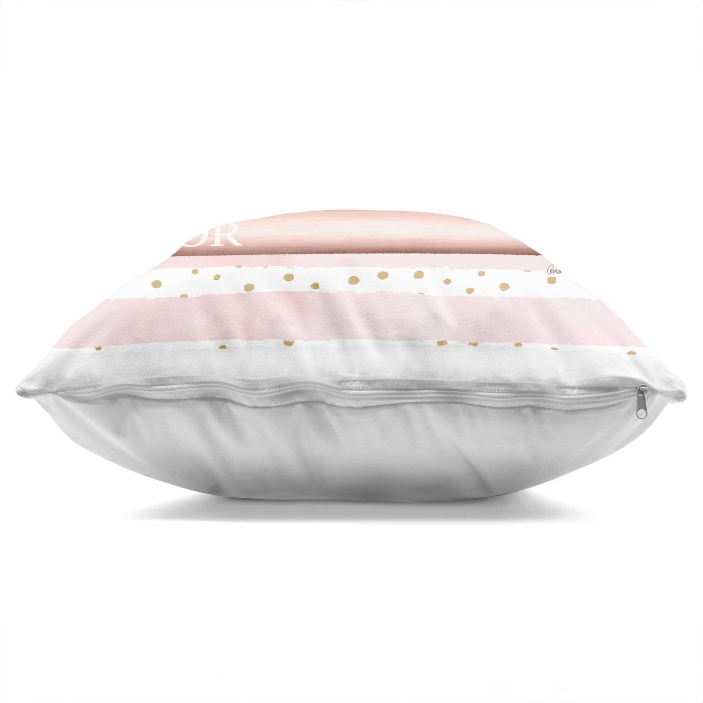 Pink Designer Bag on Fashion Bookstack Printed Pillow