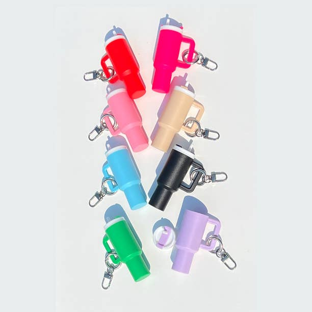 Mini Tumbler Keychain Chapstick Holder