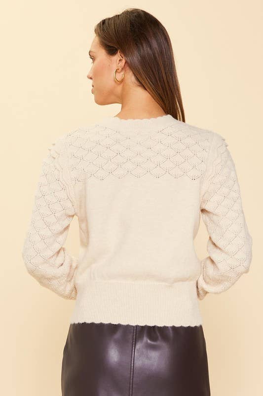 Pointelle Sweater