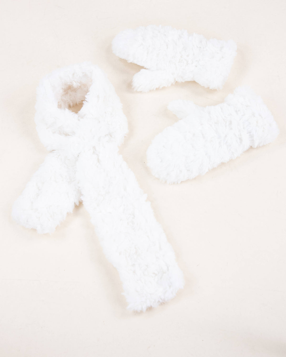 Minky Swirls Faux Fur Keyhole Scarf