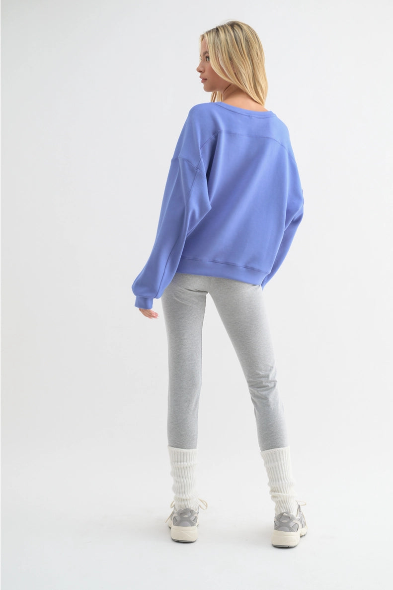 Scuba Relaxed Crop Sweatshirt