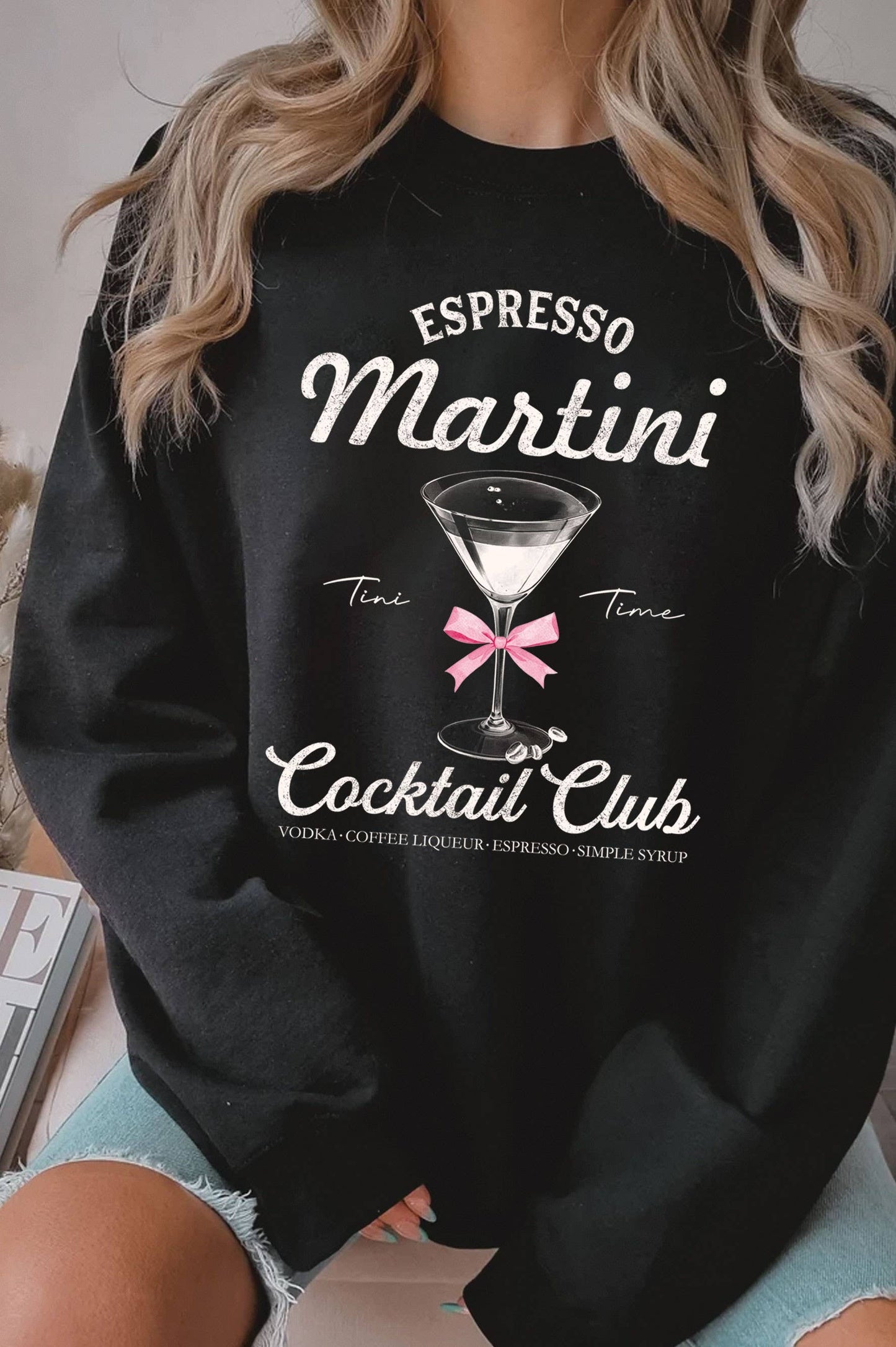Espresso Martini Ribbon Sweatshirt