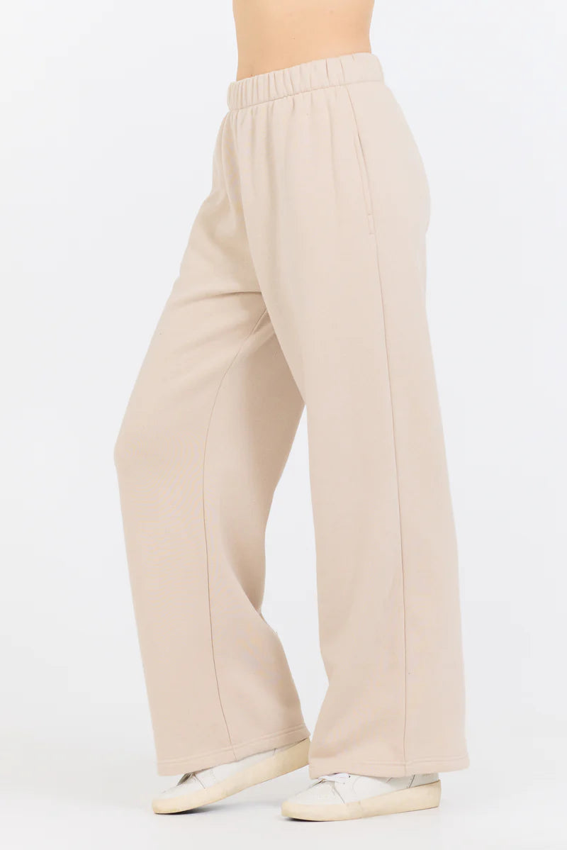 Fleece Wide Leg Pant