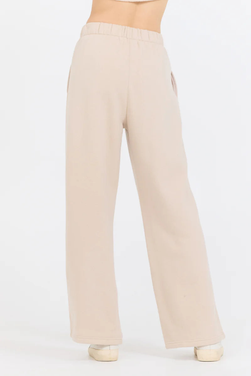 Fleece Wide Leg Pant