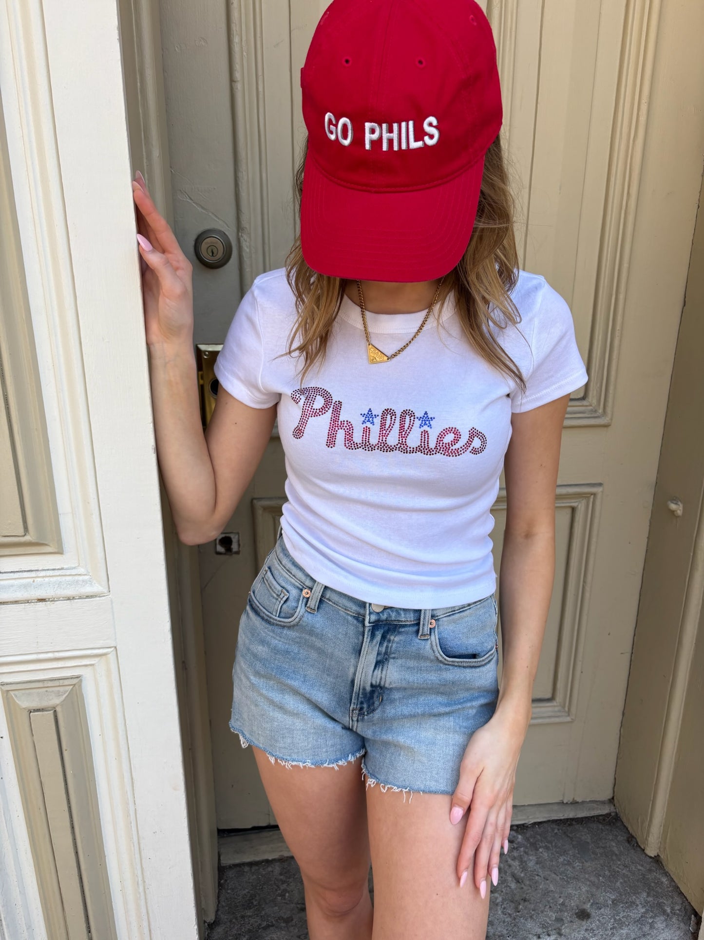 Phillies Bling Baby tee
