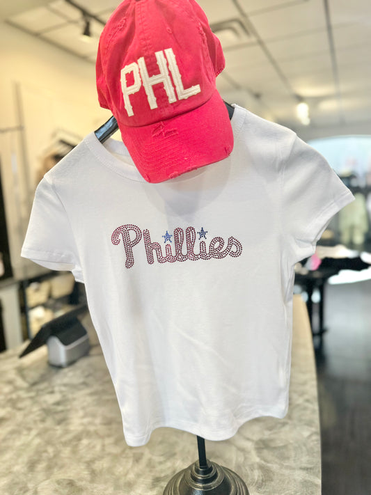 Phillies Rhinestone Tee
