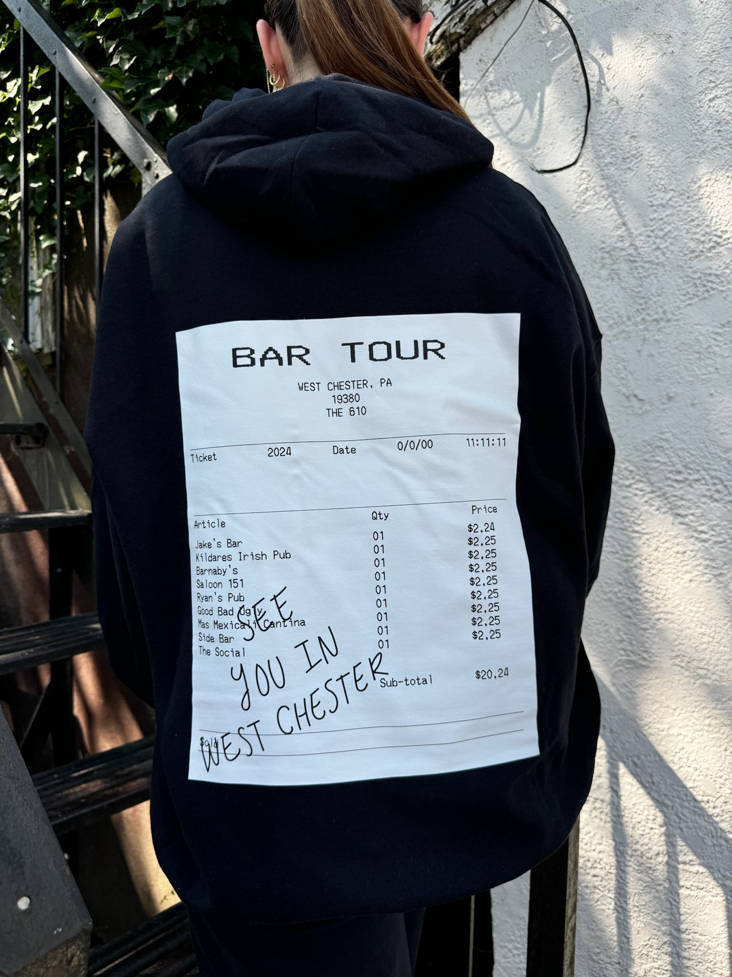 West Chester Bar Tour Hoodie 2024