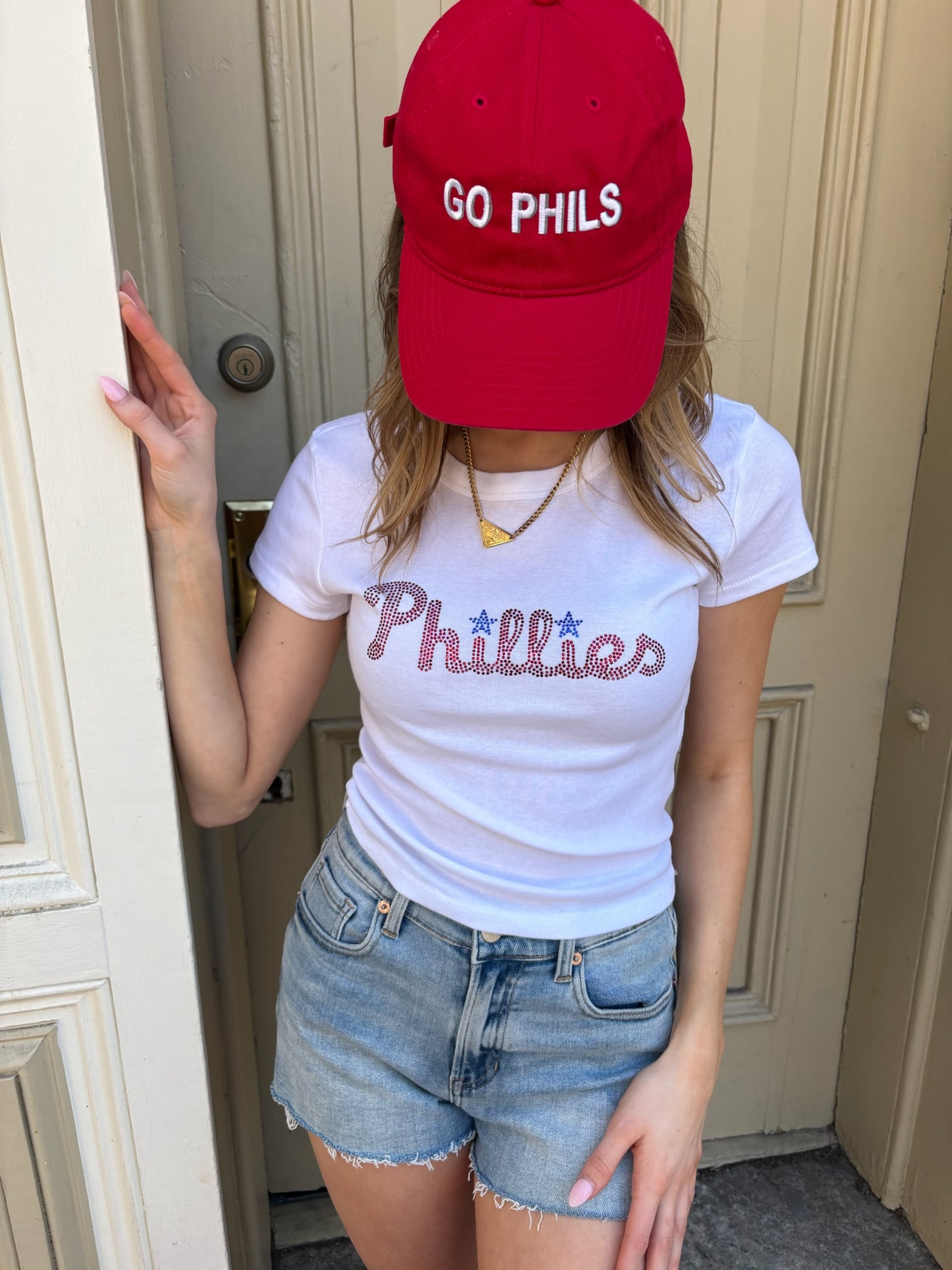 Phillies Bling Baby tee