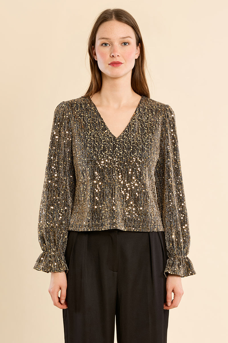 Gold Shimmer Top