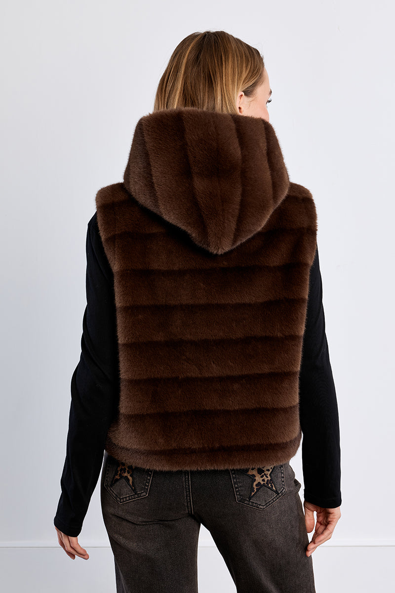 Nicole Fuax Fur Vest